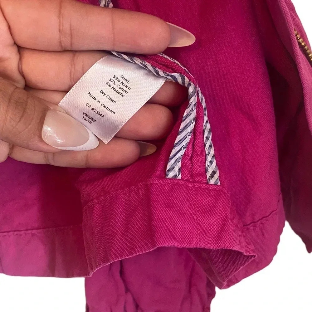 Talbots Hot Pink Zipped Moto Style Jacket - Picture 5 of 7